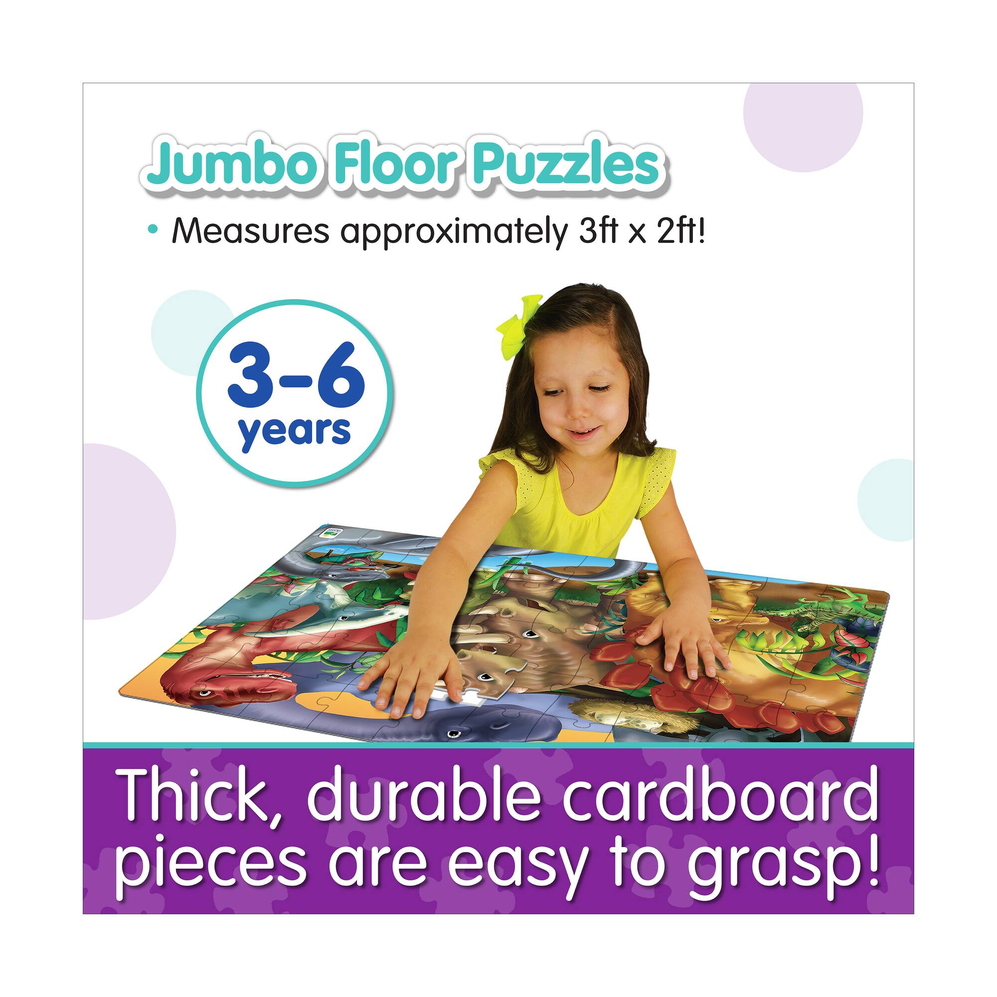 Jumbo Floor Puzzle - Dinosaurs: 50 Pcs